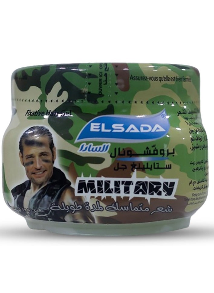 Elsada Elsada Professional Styling Gel Long Lasting Hold Hair Styling Military 500ML 
