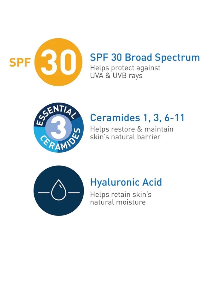 Cara Ve - Cerave Ultra-Light Moisturizing Lotion with Sunscreen SPF 30 - Broad Spectrum Protection for Normal to Oily Skin 50 ML - Image 1
