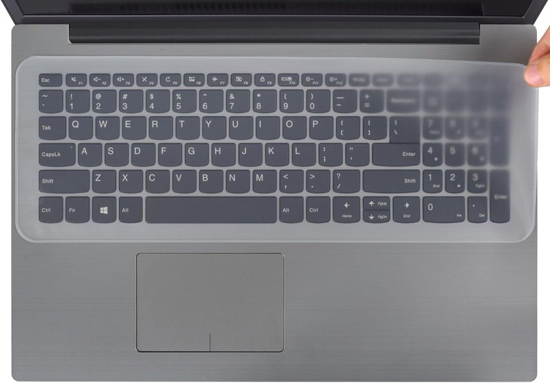 CaseBuy غطاء حماية لوحة مفاتيح لابتوب 17.3 بوصة عالمي لـ 17" 17.3" HP DELL Lenovo Acer ASUS لابتوب نوت بوك، رقيق جداً، مقاوم للماء والغبار، جلد سيليكوني واقي - شفاف - Image 1