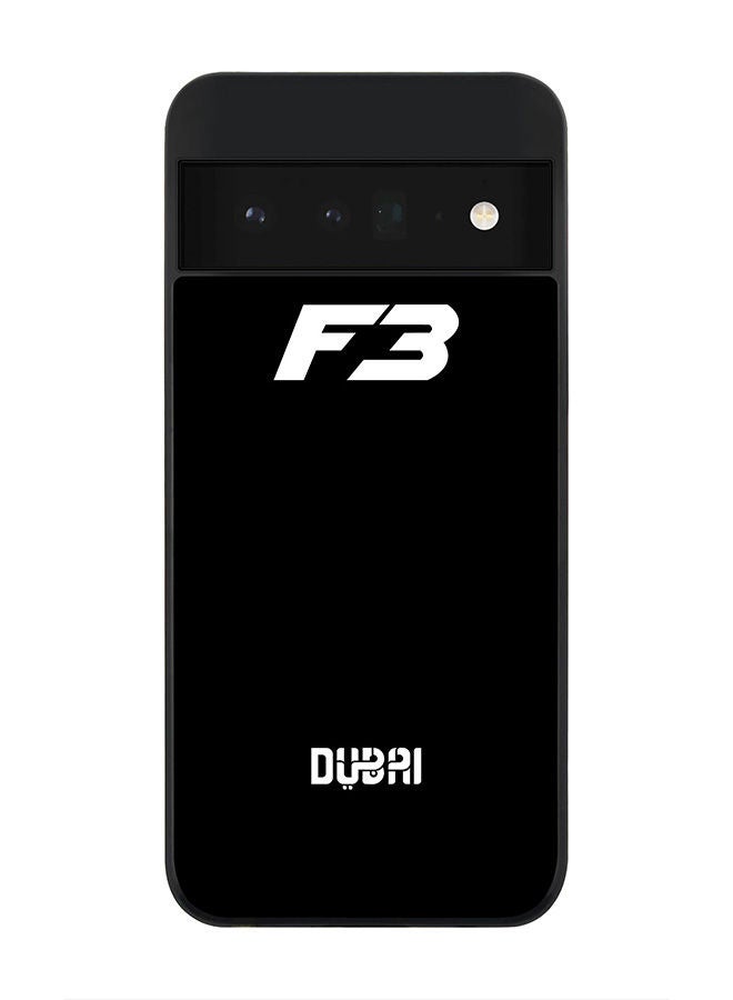Stylizedd Rugged Black edge case for Google Pixel 6 Pro 5G Slim fit Soft Case Flexible Rubber Edges Anti Drop TPU Gel Thin Cover -  Faz3 Dubai Black - Image 1