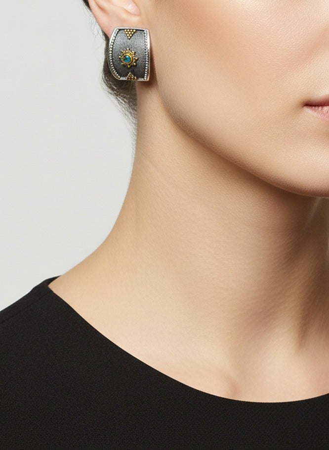 بي تي سي إيلا - حلق فضة مطلي بالذهب (SIL0554) - Image 1