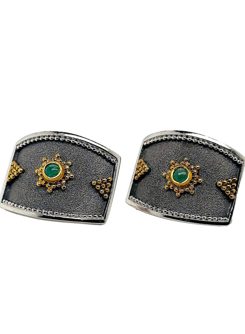 بي تي سي إيلا - حلق فضة مطلي بالذهب (SIL0554) - Image 2