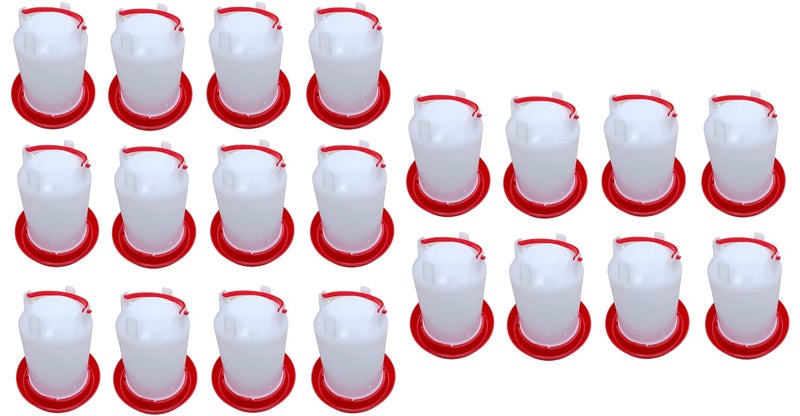 - Littre Water Drinker for Chicks and All Other Birds,1.5 Littre Drinker Package Qty 20 Pcs