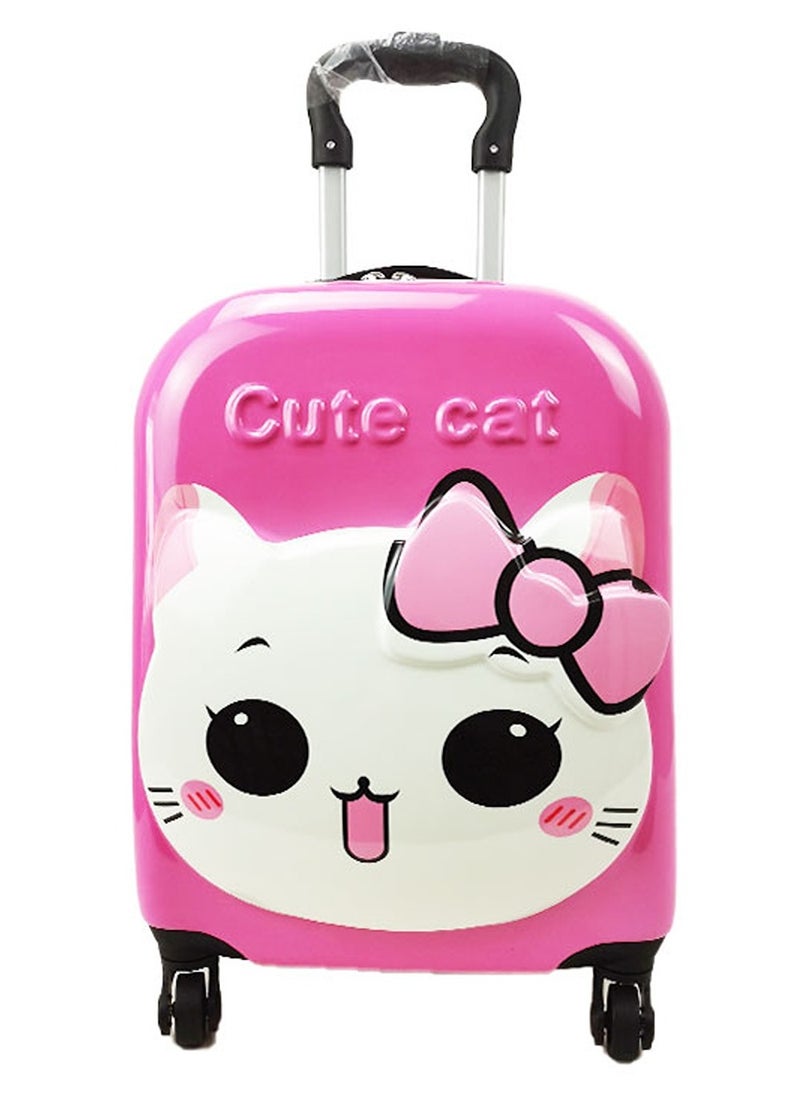 Reflection - REFLECTION Kids Luggage for Girls 41 cm, Pink, Cute Cat, 3D Print - Image 1