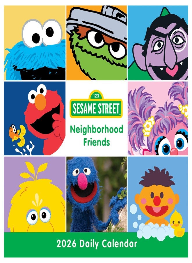 TF Publishing 2026 Sesame Street Daily Desktop Calendar - Home and Office Organization - Small Desk Calendar 2026 with Full-Color Tear-Off Pages and Standing Cardboard Easel - 5.25in x 5.25in - Image 4