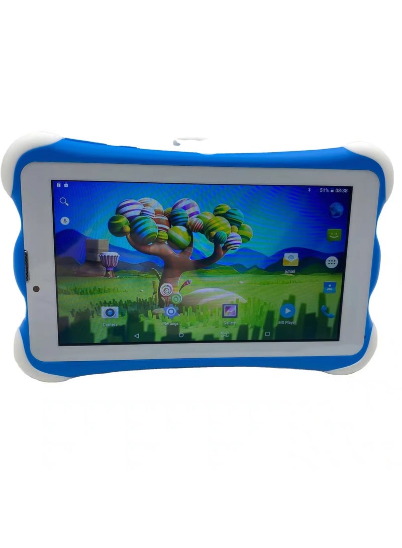 Android Kids Tablet Bluetooth WiFi Parental Control GMS Shockproof Case multiple Pre-Installed apps