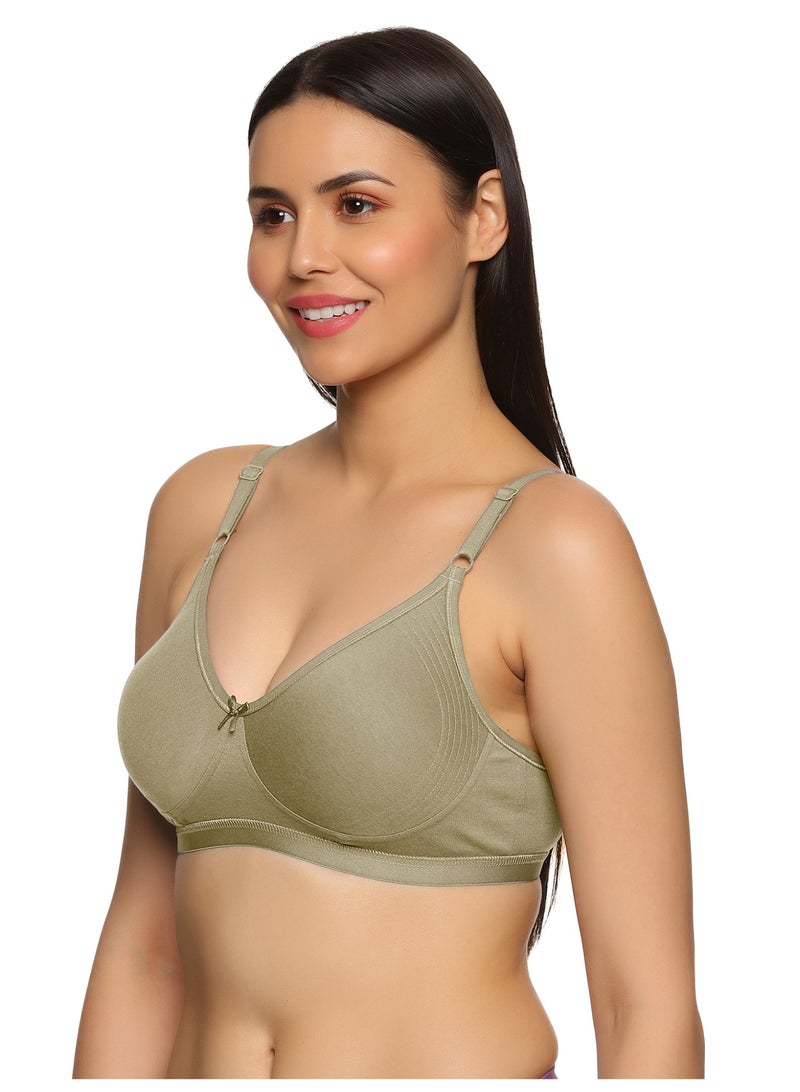 تينز لايفستايل حمالة صدر توقيع تينز لايفستايل بدعم جانبي بدون حشوة وبدون سلك معدني للاستخدام اليومي للنساء | قطن ممشط فائق النعومة، لوحة تشكيل محددة، أحزمة قابلة للتعديل | تغطية عالية وتشطيب ناعم | حمالة كلارا - Image 2