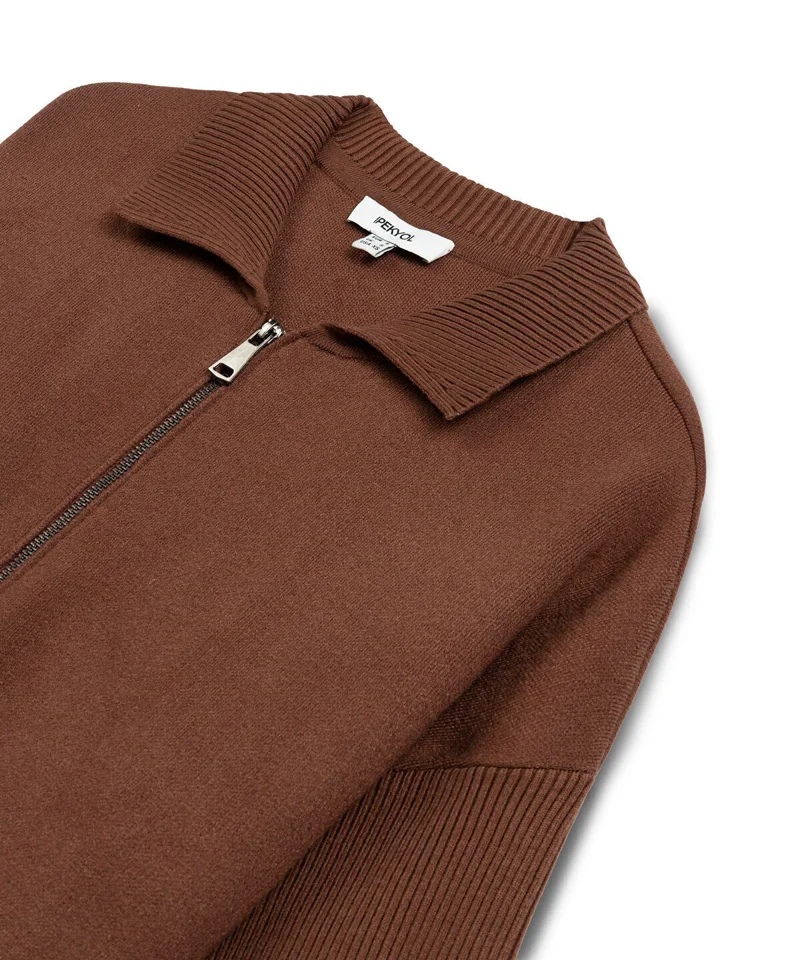 ابيكول Zip-Up Knit Top