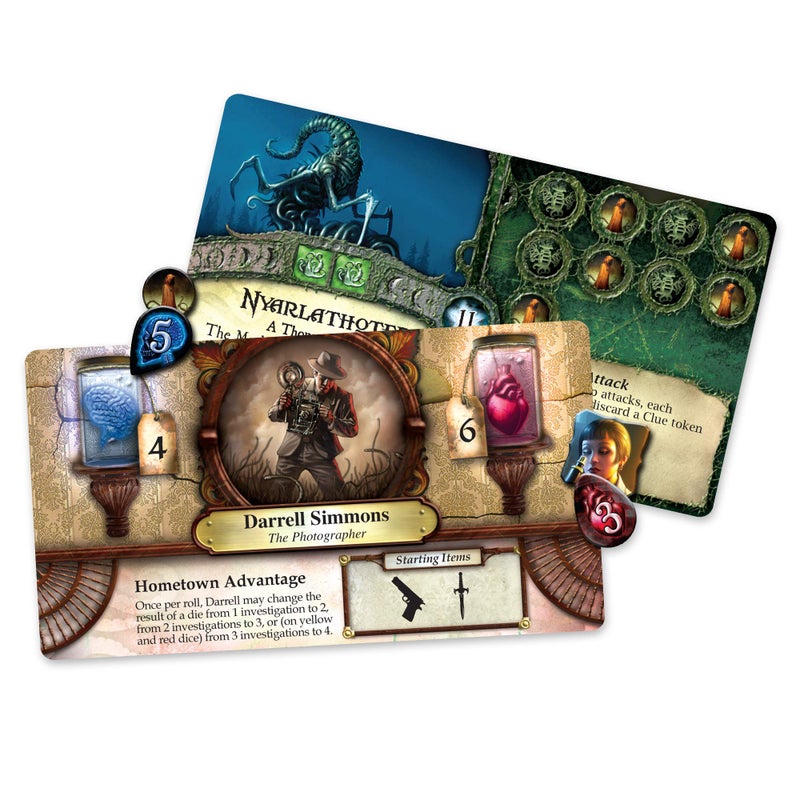 Asmodee Elder Sign Board Game - Supernatural Intrigue, Cooperative Dice Adventure! Horror Mystery Game, Ages 14+, 1-8 Players, 1-2 Hour Playtime, Made by Fantasy Flight Games - Image 4