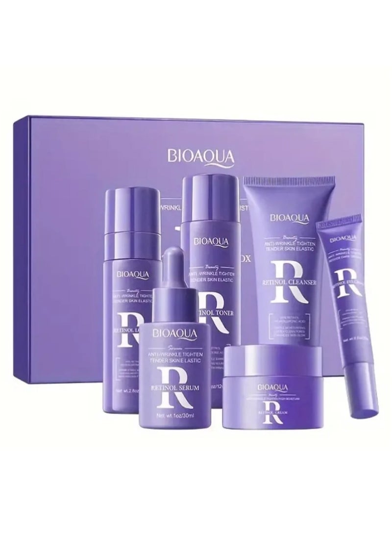 BIOAQUA Natural Skin Care Kit Retinol Brightening Serum Face Care Anti-aging Anti-wrinkle Moisturizing Retinol Skin Care Set - Image 1