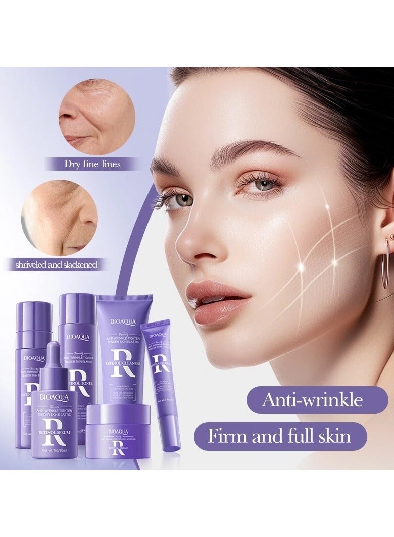 BIOAQUA Natural Skin Care Kit Retinol Brightening Serum Face Care Anti-aging Anti-wrinkle Moisturizing Retinol Skin Care Set - Image 3