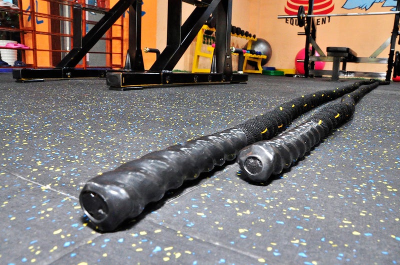 Fitvids حبل المعركة فيتفيدز بقطر 1.5 بوصة و 2 بوصة من بولي داكرون بطول 30 قدم - 40 قدم - 1.5 بوصة، 30 قدم - أسود - Image 4