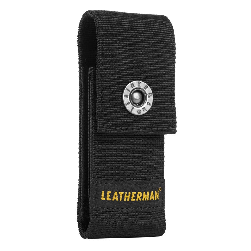 LEATHERMAN LEATHERMAN, Premium Nylon Snap Sheath, Fits 3.25” to 4.5” Multi-Tools, Black, Medium  - Image 1