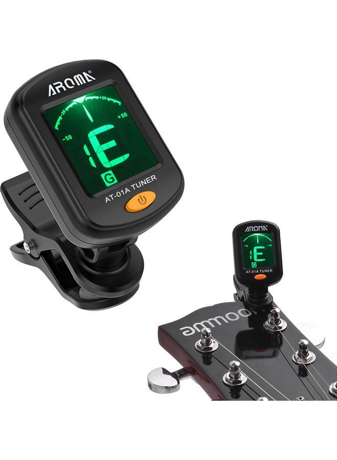 أروما Rotatable Clip-On Tuner Lcd Display For Chromatic Guitar - Image 2