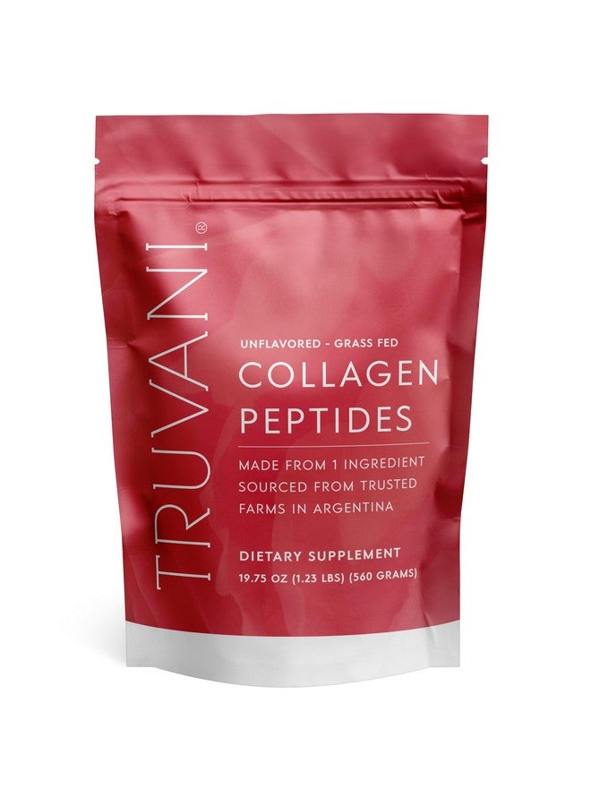 Truvani Hydrolyzed Collagen Peptides | Unflavored | 28 Servings | 20g Grass-Fed Collagen Protein Powder | Promotes Hair, Skin, and Nail Health | Dairy & Gluten Free | Women & Men | Package May Vary - Image 1