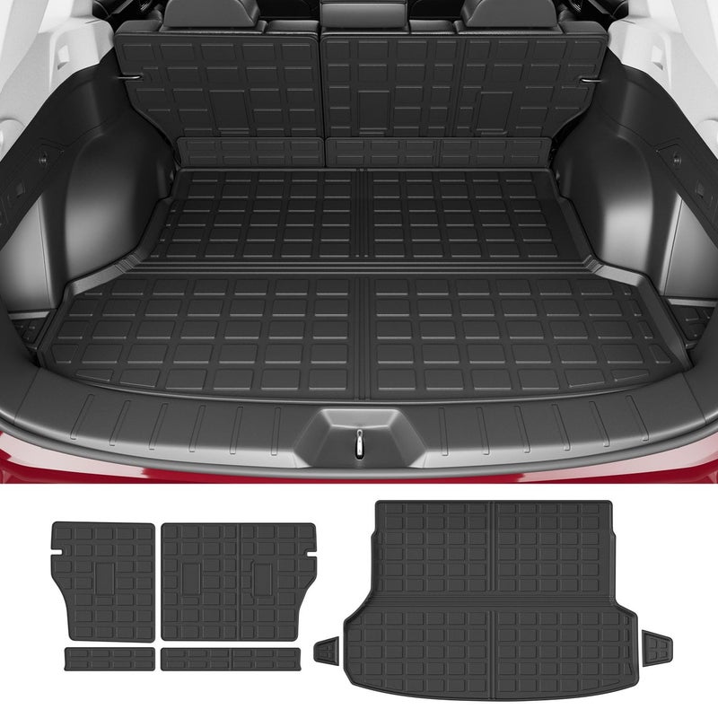 powoq Cargo Liner Compatible with 20192024 Subaru Forester Trunk Mat Backrest Mat TPE Trunk Liner Replacement for 20192021 2022 2023 2024 Subaru Forester Accessories Backrest MatTrunk Mat