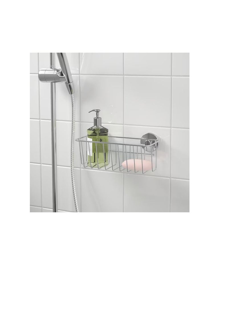 Basket with suction cup, zinc plated24x11 cm - Image 2