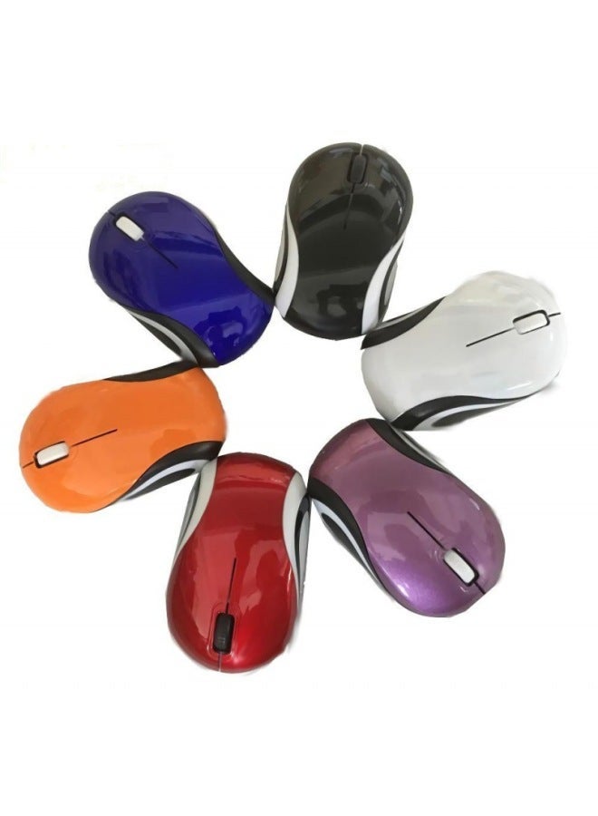 Manufacturers Wireless Mouse SinGle Battery Optical Girls Office Home 2.4G Mini Cute Mouse-Color:Red - Image 2