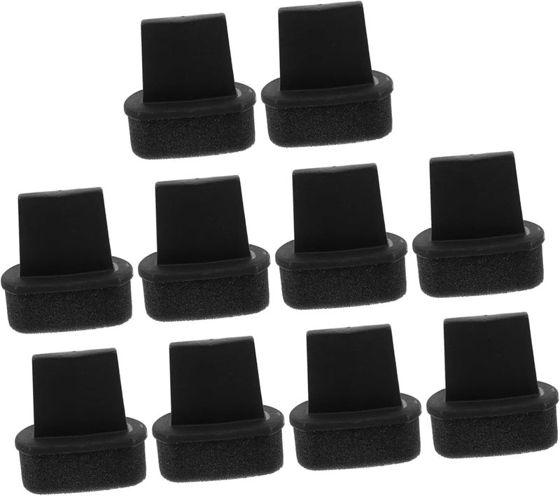Ipetboom 10pcs Black Rhombus Painting Sponge Applicators Set for Art Painting, Shoe, Boot, Sofa, Car Seat, and Leather Jacket – Handheld Craft Sponges for Students and Home Repair - Image 1