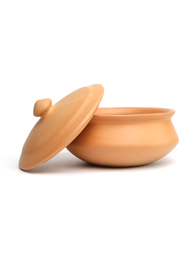 ارك وعاء برياني فخاري من أرك تيرابورا سعة لتر واحد - وعاء برياني فخاري عضوي غير مصقول مصنوع يدويًا للطهي على الموقد - Image 3