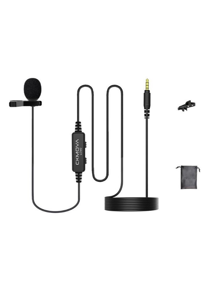 CKMOVA Lavalier Microphone 120Hz-Broadcast 3.5mm TRRS Audio Output - Image 3