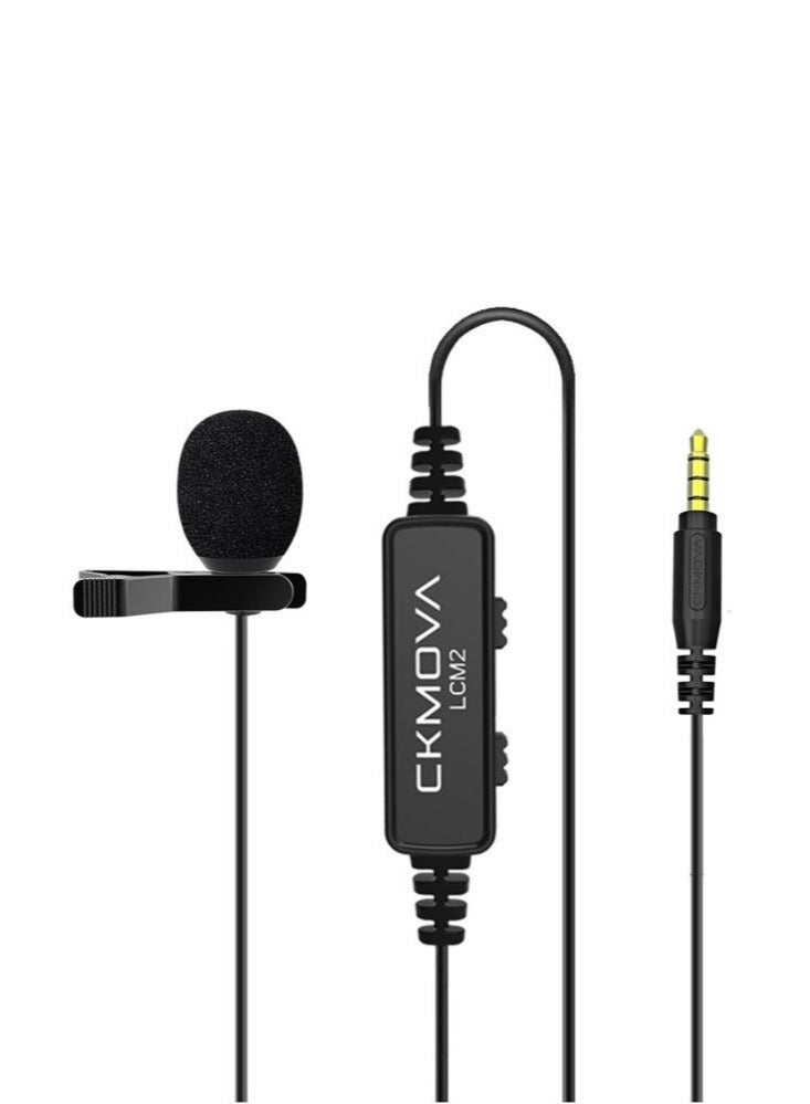CKMOVA Lavalier Microphone 120Hz-Broadcast 3.5mm TRRS Audio Output - Image 2
