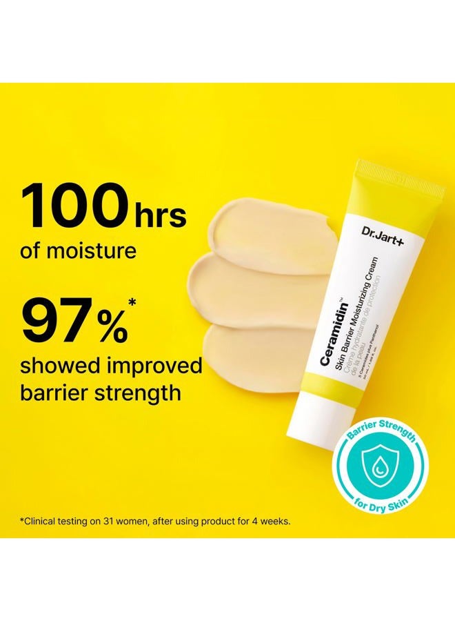 Dr.Jart+ Ceramidin Skin Barrier Korean Face Cream Moisturizer with Ceramides and Panthenol | Korean Skin Care | Travel Size, 0.5 Fl Oz - Image 3