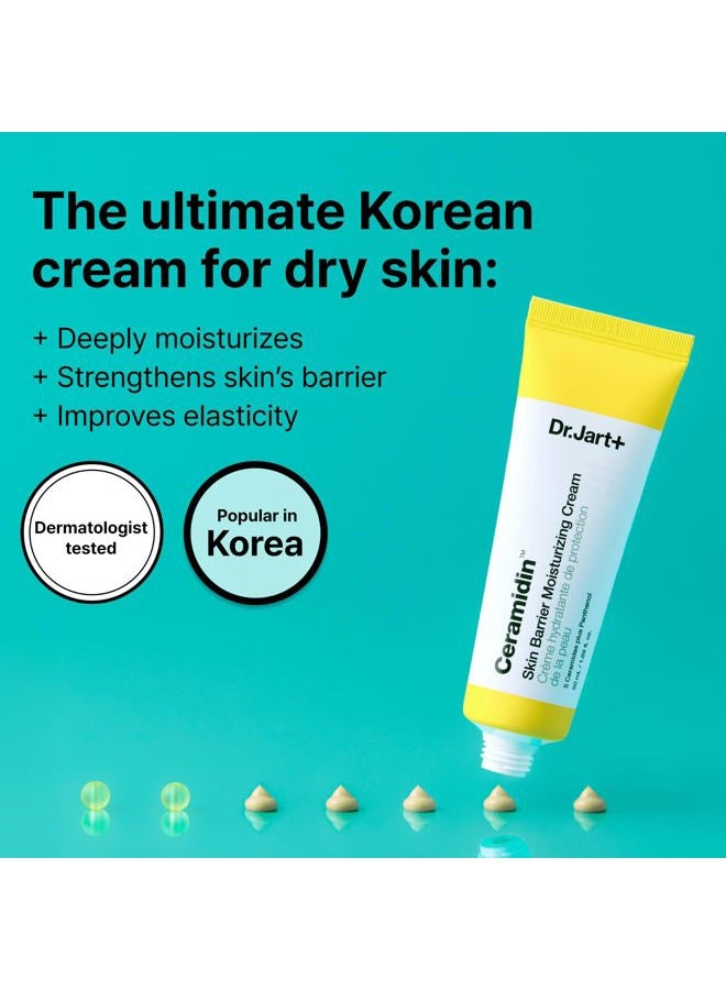Dr.Jart+ Ceramidin Skin Barrier Korean Face Cream Moisturizer with Ceramides and Panthenol | Korean Skin Care | Travel Size, 0.5 Fl Oz - Image 2