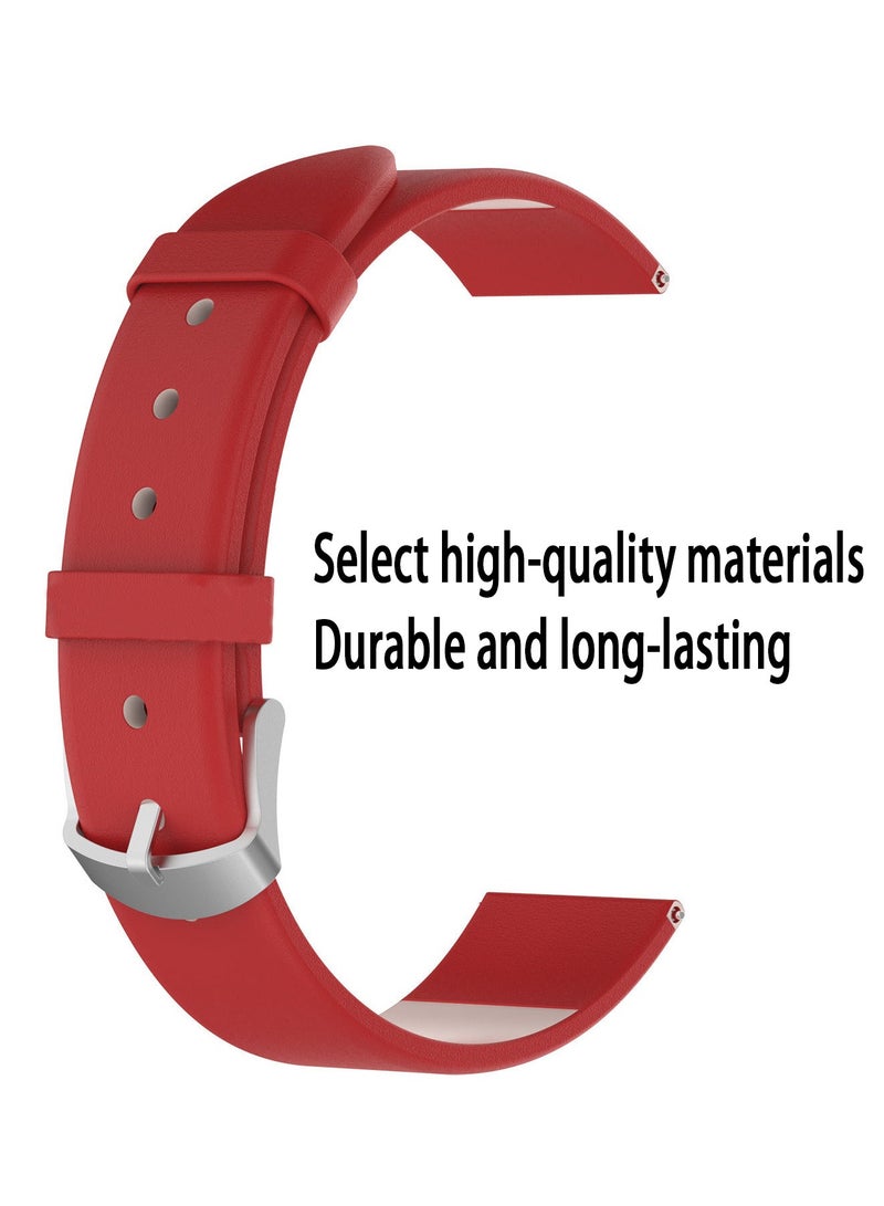 Leather Band Compatible with Huawei Watch GT4 41mm Replacement Straps, 18mm Premium Leather Replacement Strap Wristband Genuine Leather With Soft Adjustable Replacement Wristband For Women And Men - Image 3
