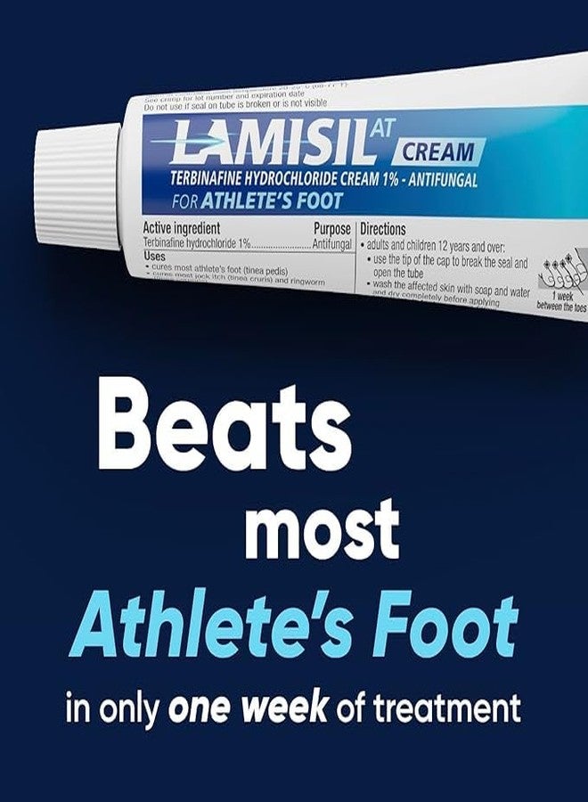Lamisil 1 Week Athlete’s Foot Treatment, Antifungal Cream with Terbinafine Hydrochloride 1%, Fast Symptom Relief & Prevents Recurrence, 1 oz (30 g) - 3PK - Image 4