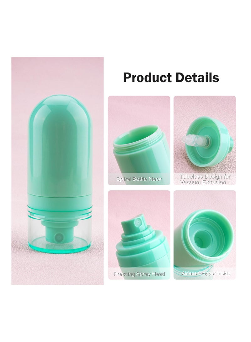 SOLARAE Mini Fine Mist Spray Bottles, TSA Approved 1oz/30ml Leak-Proof Airless Travel Spray Containers for Perfumes, Skincare, Water, and Cosmetics - 6 Pack in 3 Colors - Image 2