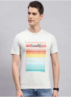 Monte Carlo Men Regular Fit Short Sleeves Printed T-Shirt by Styli  - Image 1