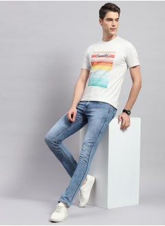Monte Carlo Men Regular Fit Short Sleeves Printed T-Shirt by Styli  - Image 5