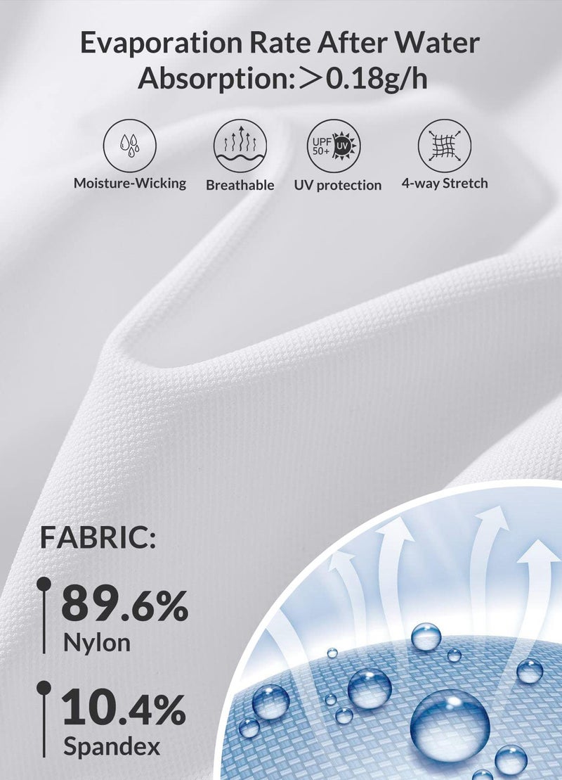 baleaf Women's Tennis Shirts Tank Tops Sleeveless Golf Polo Racerback with Collar Athletic Tanks Quick Dry-White-S - Image 3