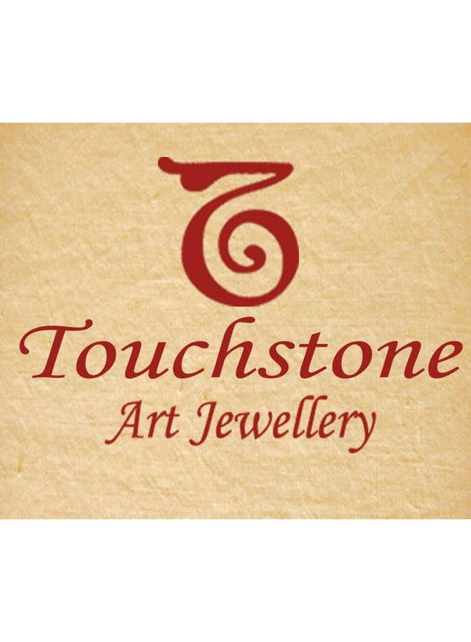 Touchstone "Tribal Bohemian Chic" Gypsy Indian Jewelry-Afghani mystic dusky designer Jhumki earrings hung with faux pearls for women in oxidized silver tone for women. - Image 5