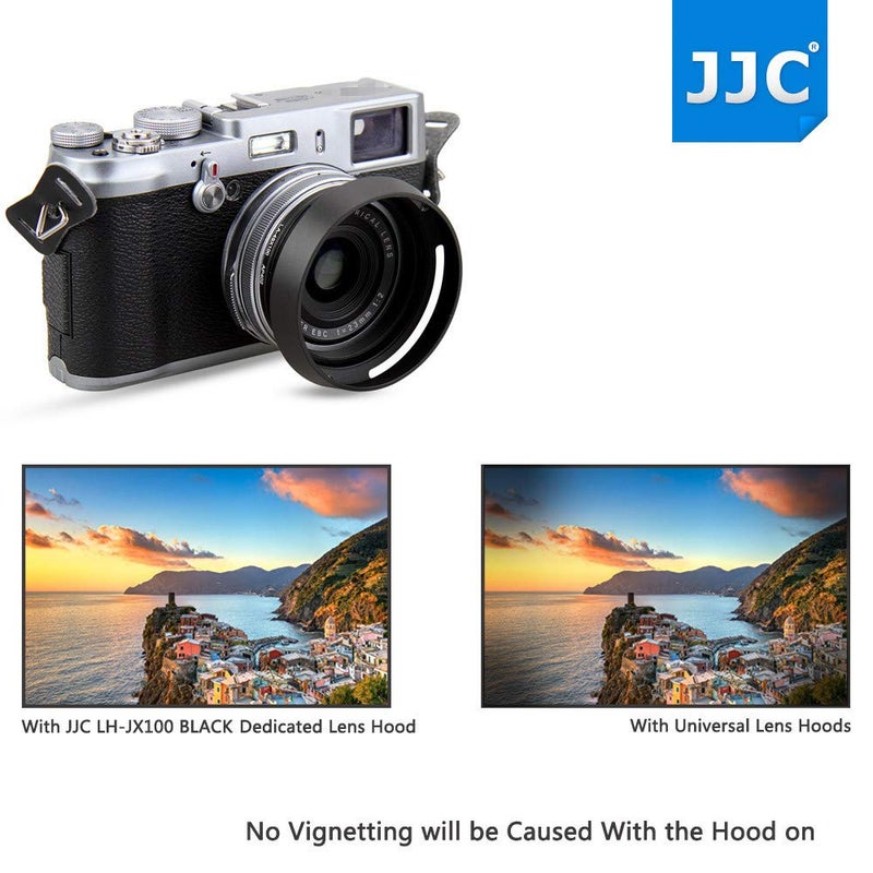 JJC Metal Lens Hood Shade Protector with 49mm Filter Adapter Ring for Fujifilm X100VI X100V X100F X100T X100S X100 X70 Replaces Fujifilm LH-X100 Lens Hood & AR-X100 Filter Adapter Ring/Black - Image 5