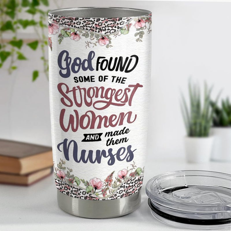 SANDJEST Nurse Tumbler 20oz Stainless Steel Insulated Coffee Travel Mug Cup Gift for Nurses Week  Graduation  Birthday  Christmas - Image 4