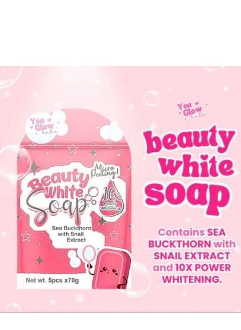 You Glow Babe 2 Bag You Glow Babe Beauty White Soap Sea Buckthorn with snail Extract  - Image 4