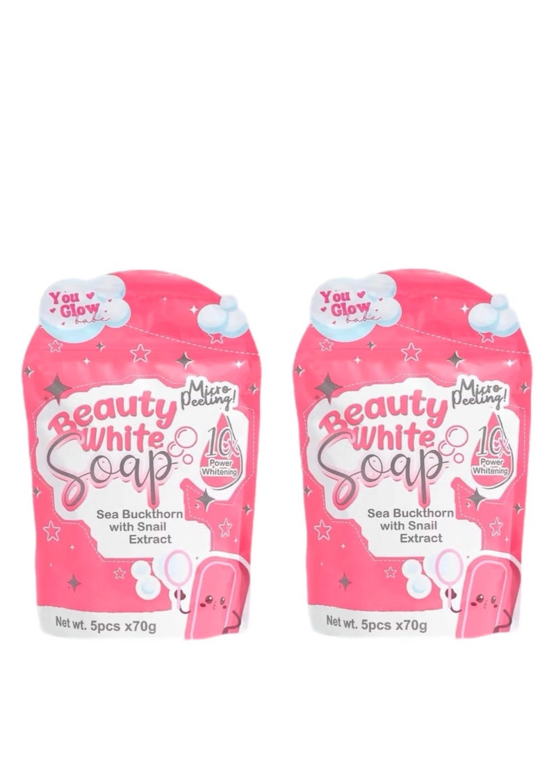 You Glow Babe 2 Bag You Glow Babe Beauty White Soap Sea Buckthorn with snail Extract  - Image 1