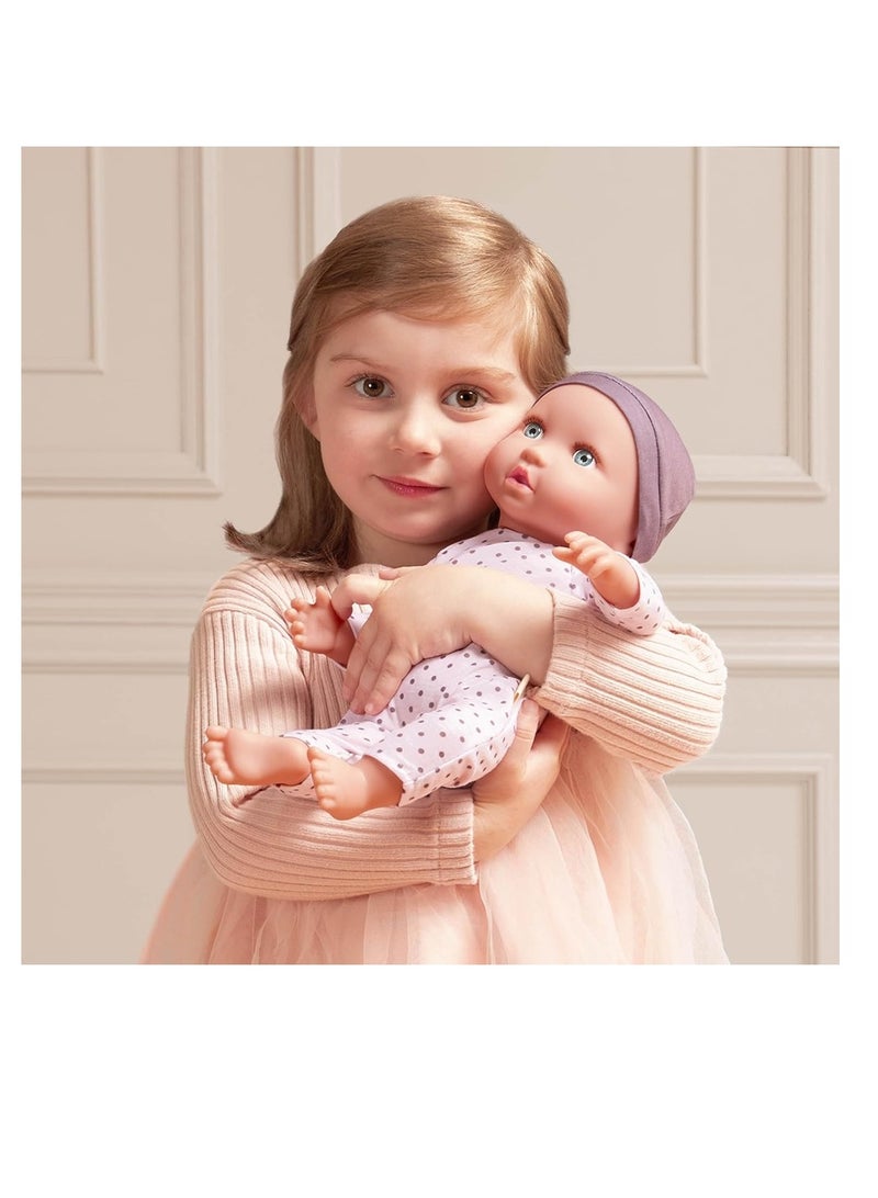 لولا بيبي دمية طفل 14بوصة مع بيجامة ونقاط بنفسجية - LBY7217Z - Image 2