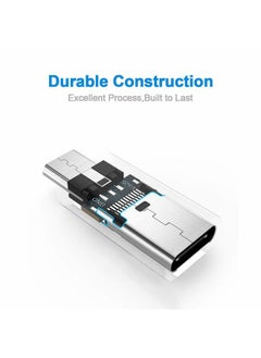 Duttek USB-C to Micro USB Adapter, 480Mbps, OTG Compatible, for FLIR One Pro, Huawei Y7/Y6/P Smart/P8 Lite and Smartphones, Tablets  - Image 2