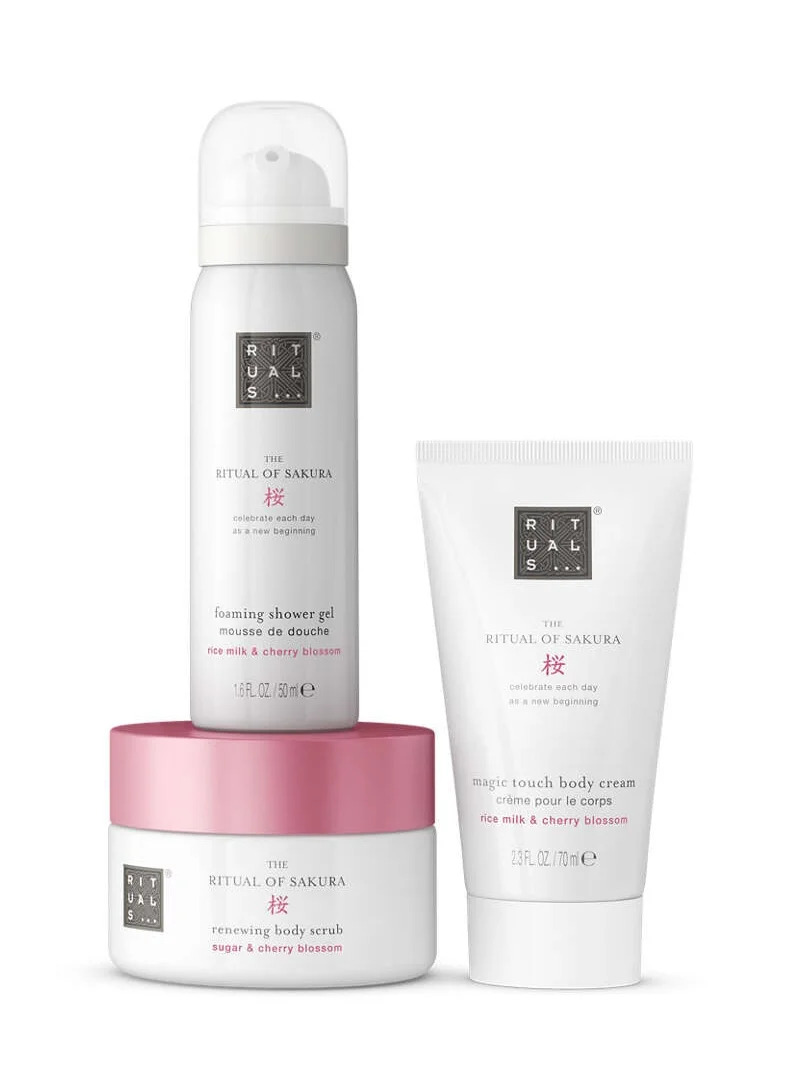 ريتوالز Rituals The Ritual of SAKURA 50ml Foam Cream + 125g Peeling + 70ml Lotion