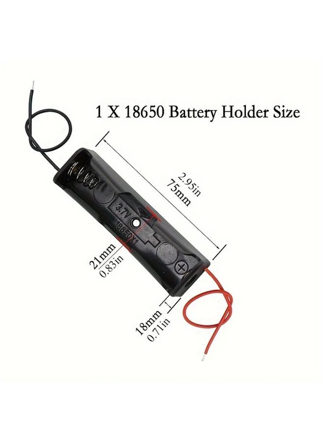5Pcs 18650 Single Cell Battery Holder 3 7V Lithium Battery Box For DIY PCB Board - Image 3
