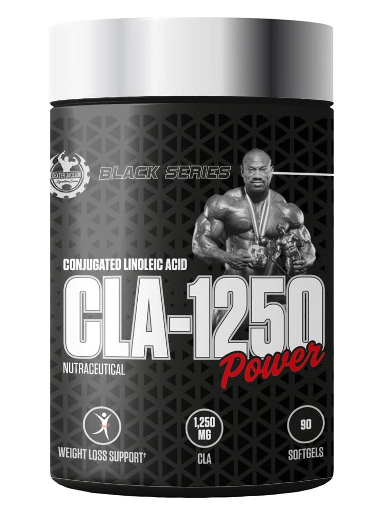 DEXTER JACKSON Black Series CLA 1250 mg - 90 Softgels - Supports Weight Loss, Enhances Performance, Boosts Metabolism - Image 1
