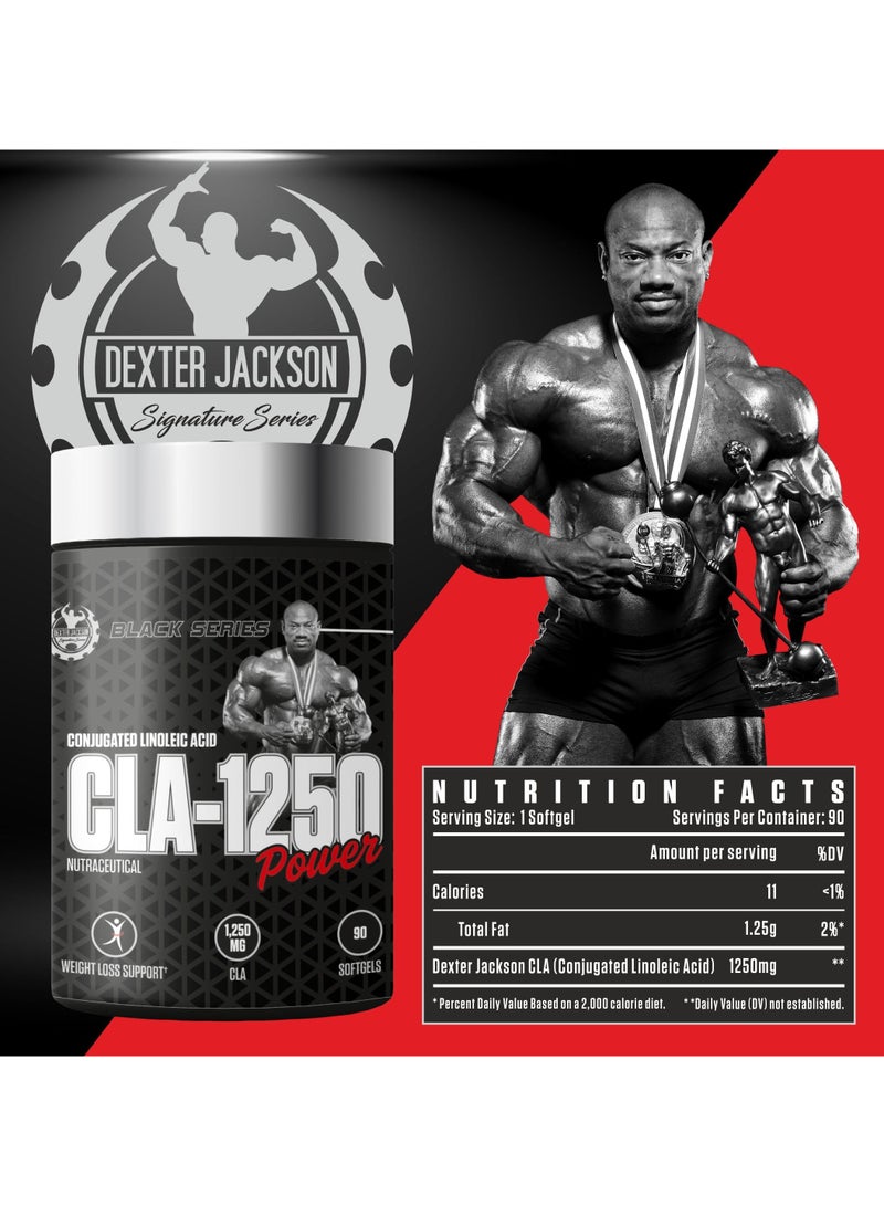 DEXTER JACKSON Black Series CLA 1250 mg - 90 Softgels - Supports Weight Loss, Enhances Performance, Boosts Metabolism - Image 5