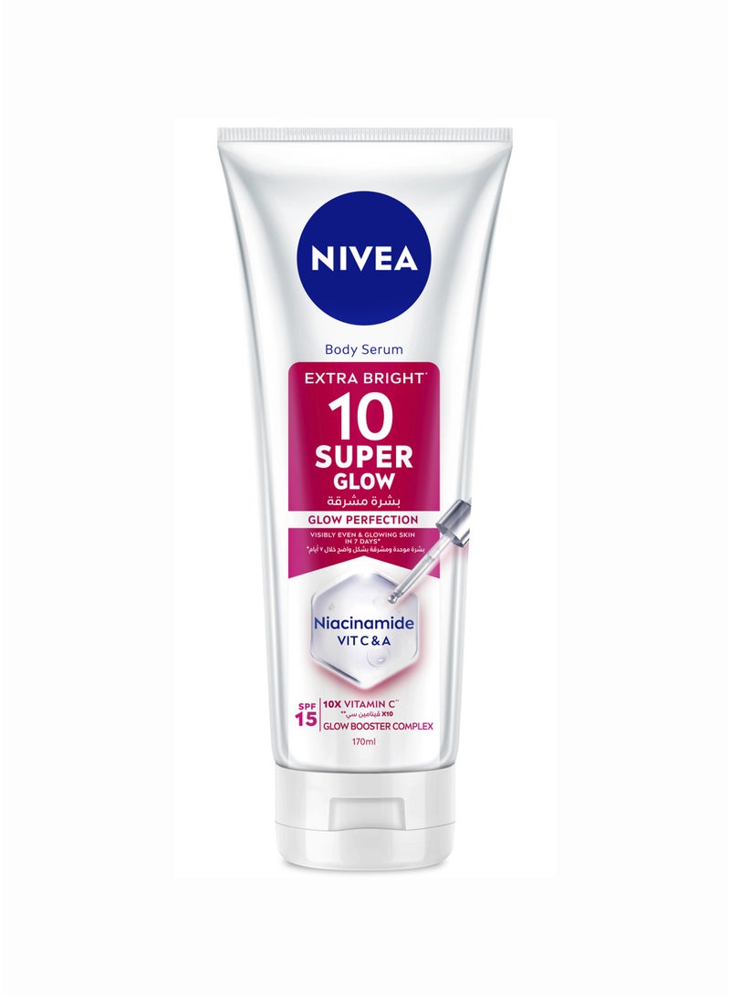 Nivea Super 10 Glow Body Serum - With Niacinamide and Vitamins C & A - Image 1