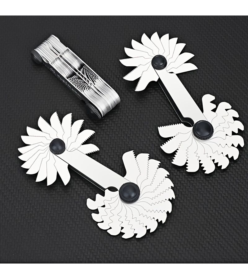 1pc Thread Gauge Template Screw Measuring Tool Durable Thread Sizing Gear And Distance Measurement With Torque Perfect Choice For Industrial Tools - Image 4