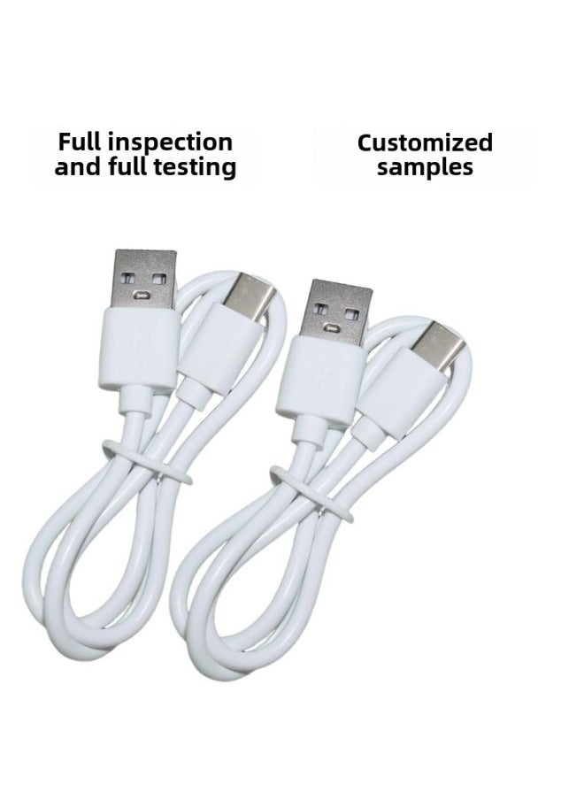 Generic USB To Type-C Charging Cable Power Cord Bluetooth Headset Charging Cable Toy Digital Appliance Source Manufacturer-Color:Typec 30cm Copper Clad Steel Black  - Image 3