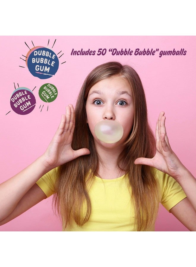 Schylling Brand Classic Retro Gumball Coin Bank - 8.5" Tall - Includes 45 Dubble Bubble Gumballs - Ages 3+ - Image 4