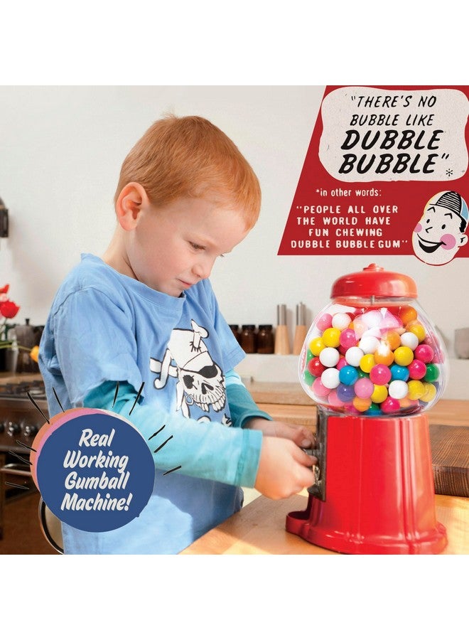 Schylling Brand Classic Retro Gumball Coin Bank - 8.5" Tall - Includes 45 Dubble Bubble Gumballs - Ages 3+ - Image 2